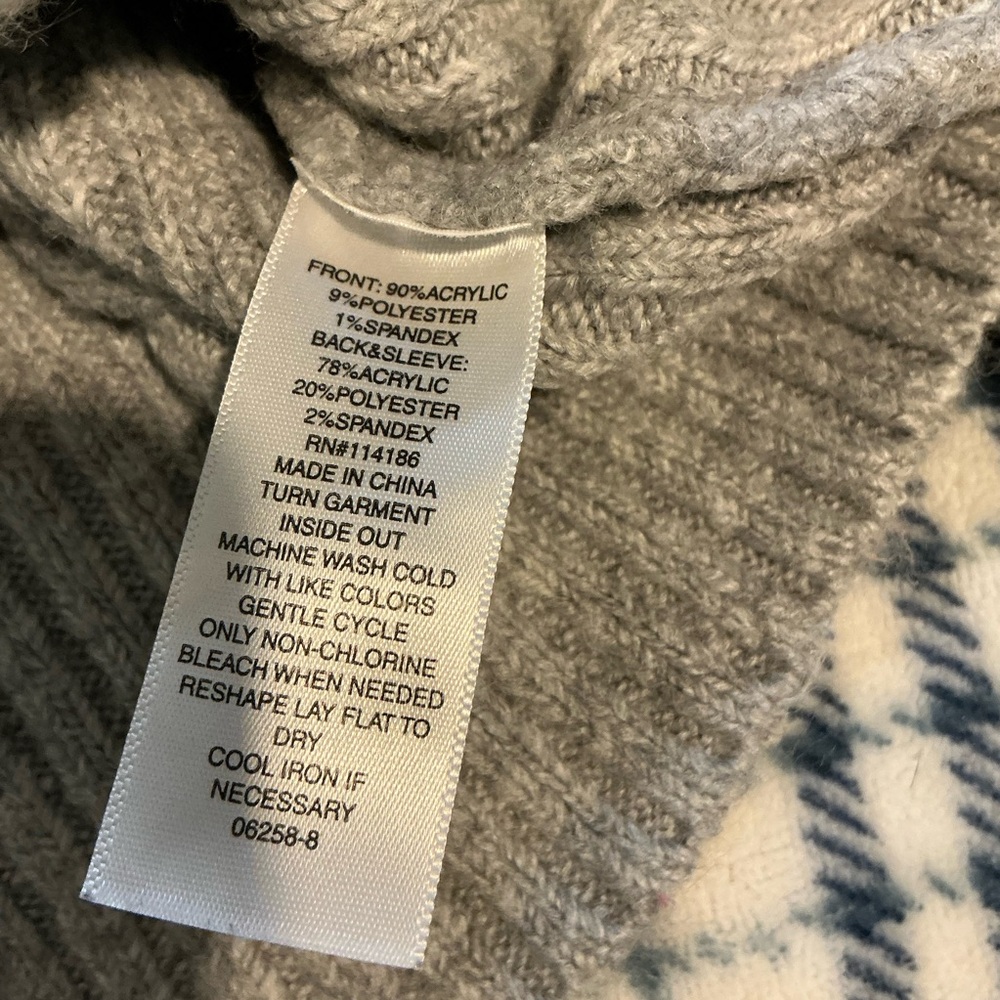 a.n.a. Gray Blue and White Sweater - XS (01109) - Picture 4 of 6
